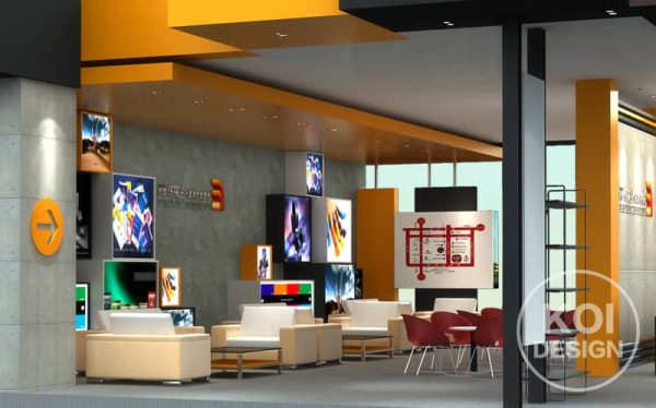 东盟传媒谷展示空间设计-品牌店面空间设计